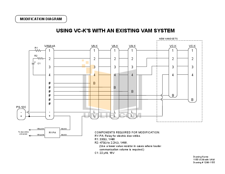 PDF manual for Aiphone Other VA-K Intercoms